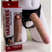 Насадка-фаллос в комплекте с трусиками Harness - 21,6 см. - LOVETOY (А-Полимер) - купить с доставкой в Элисте