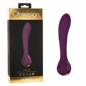 Фиолетовый изогнутый вибромассажер Passion - 21,5 см. - California Exotic Novelties