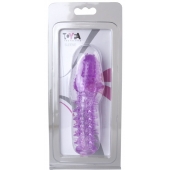 Фиолетовая насадка, удлиняющая половой член - 13,5 см. - Toyfa Basic - в Элисте купить с доставкой