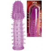 Фиолетовая насадка, удлиняющая половой член - 13,5 см. - Toyfa Basic - в Элисте купить с доставкой