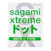 Презерватив Sagami Xtreme Type-E с точками - 1 шт. - Sagami - купить с доставкой в Элисте