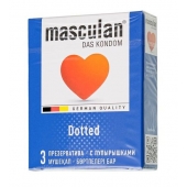 Презервативы с пупырышками Masculan Dotted - 3 шт. - Masculan - купить с доставкой в Элисте