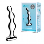 Стальной анальный фаллоимитатор для простаты Stainless Steel Anal Beads - 13 см. - b-Vibe - в Элисте купить с доставкой