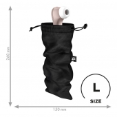 Черный мешочек для хранения игрушек Treasure Bag L - Satisfyer - купить с доставкой в Элисте