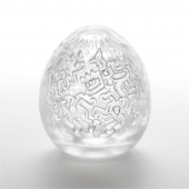 Мастурбатор-яйцо Keith Haring EGG PARTY - Tenga - в Элисте купить с доставкой