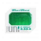 Зеленый мастурбатор-стимулятор Tenga Uni Emerald - Tenga - в Элисте купить с доставкой