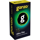 Прозрачные ультратонкие презервативы Ganzo Ultra thin - 15 шт. - Ganzo - купить с доставкой в Элисте