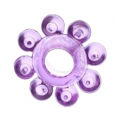 Мягкая фиолетовая гелевая насадка - Toyfa Basic - в Элисте купить с доставкой