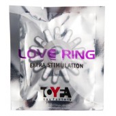 Прозрачное гелевое эрекционное кольцо с шипиками - Toyfa Basic - в Элисте купить с доставкой