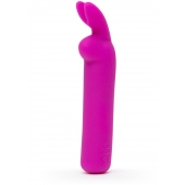 Лиловая вибропуля с ушками Rechargeable Rabbit Ears Bullet Vibrator - Happy Rabbit