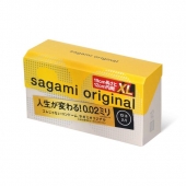 Презервативы увеличенного размера Sagami Original 0.02 XL-size - 12 шт. - Sagami - купить с доставкой в Элисте