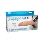 Полый страпон на ремнях 6’’ Hollow Silicone Strap-on - Pipedream - купить с доставкой в Элисте
