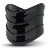 Черное эрекционное кольцо на мошонку Beef Ball Stretcher Snug X Long - Blush Novelties - в Элисте купить с доставкой