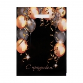 Пакет с вырубной ручкой и принтом в виде шариков (30х40 см) - Сима-Ленд - купить с доставкой в Элисте