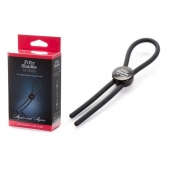 Тёмно-серое эрекционное кольцо с зажимом Again and Again Adjustable Cock Ring - Fifty Shades of Grey - в Элисте купить с доставкой
