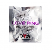 Прозрачное виброкольцо с двумя вибропульками - Toyfa Basic - в Элисте купить с доставкой