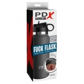 Смуглый мастурбатор-вагина в корпусе-бутылке F*ck Flask - Pipedream - в Элисте купить с доставкой