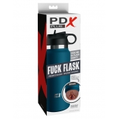 Смуглый мастурбатор-вагина в синей колбе F*ck Flask - Pipedream - в Элисте купить с доставкой