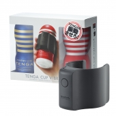 Набор Tenga Cup Vibrator 1st Set: вибратор Cup Vibrator, мастурбатор Original Vacuum Cup, мастурбатор Premium Original Vacuum Cup - Tenga - в Элисте купить с доставкой