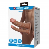 Реалистичная полая насадка на член для двойного проникновения Yairon - 17,5 см. - Baile - купить с доставкой в Элисте