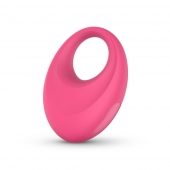 Розовое интерактивное эрекционное виброкольцо Leo - Easy toys - в Элисте купить с доставкой