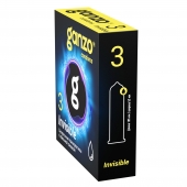 Супертонкие презервативы Ganzo Invisible - 3 шт. - Ganzo - купить с доставкой в Элисте
