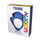 Синее эрекционное кольцо Wooomy Tribeс с вибрацией - Adrien Lastic - в Элисте купить с доставкой