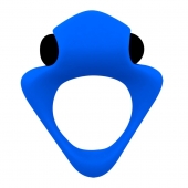 Синее эрекционное кольцо Wooomy Tribeс с вибрацией - Adrien Lastic - в Элисте купить с доставкой