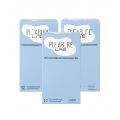 Набор из 3 упаковок ультратонких презервативов Pleasure Lab (по 12 шт.) - Pleasure Lab - купить с доставкой в Элисте