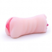 Телесный двусторонний мастурбатор - вагина и ротик - Boys of Toys - в Элисте купить с доставкой