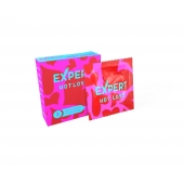 Презервативы с разогревающим эффектом Expert Hot Love - 3 шт. - Expert - купить с доставкой в Элисте
