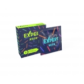 Светящиеся в темноте презервативы Expert Neon - 3 шт. - Expert - купить с доставкой в Элисте