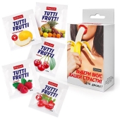 Набор из 5 саше съедобных смазок Tutti-Frutti - Биоритм - купить с доставкой в Элисте