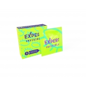 Ультратонкие презервативы Expert Invisible - 3 шт. - Expert - купить с доставкой в Элисте