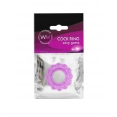 Лиловое эрекционное кольцо с 2 рядами стимулирующих шариков - Erowoman-Eroman - в Элисте купить с доставкой