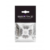 Эластичное эрекционное кольцо с черными «ресничками» - Sextaz - в Элисте купить с доставкой