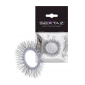 Круглое эрекционное кольцо с «ресничками» - Sextaz - в Элисте купить с доставкой