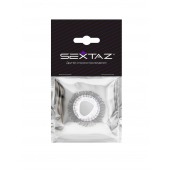 Эластичное эрекционное кольцо с длинными черными «ресничками» - Sextaz - в Элисте купить с доставкой