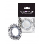 Круглое эрекционное кольцо с длинными «ресничками» - Sextaz - в Элисте купить с доставкой