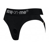 Черные трусики для насадок Heroine Lingerie Harness - size XL - Strap-on-me - купить с доставкой в Элисте