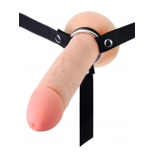Мужской полый страпон на регулируемых ремешках - 22 см. - Sex Expert - купить с доставкой в Элисте