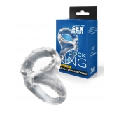 Прозрачное двойное эрекционное кольцо - Sex Expert - в Элисте купить с доставкой