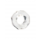 Прозрачное эрекционное кольцо в форме гайки - Sex Expert - в Элисте купить с доставкой