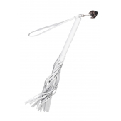 Белая кожаная плеть - 50 см. - Pecado - купить с доставкой в Элисте