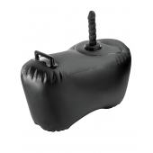 Черное надувное кресло с платформой для фиксации дилдо Body Dock Inflatable Love Seat - Pipedream - купить с доставкой в Элисте