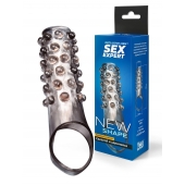 Дымчатая насадка на пенис с выпуклостями - 11 см. - Sex Expert - в Элисте купить с доставкой