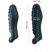 Серая силиконовая насадка на пенис с подхватом Manwan Ryzer - Manwan - в Элисте купить с доставкой