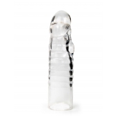Прозрачная закрытая насадка на член - 15 см. - Sex Expert - в Элисте купить с доставкой