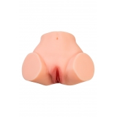 Телесный реалистичный мастурбатор-полуторс с 2 любовными входами - No Name - в Элисте купить с доставкой