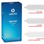 Презервативы OKOTO Mega Mix - 18 шт. - Sitabella - купить с доставкой в Элисте
